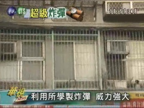 民宅土製炸彈 可毀捷運車廂 | 華視新聞
