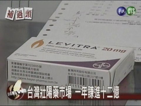 台灣壯陽藥市場 一年賺進十二億 | 華視新聞