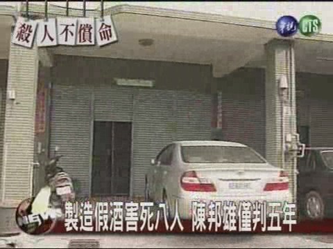 製造假酒害死八人陳邦雄僅判五年 | 華視新聞