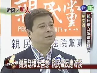 內閣人事 謝長廷:不排除與橘合作 | 華視新聞