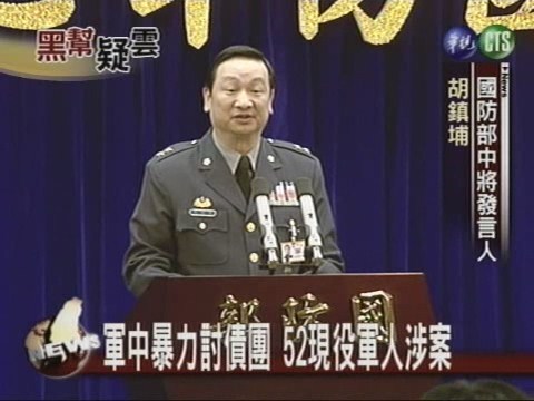 軍中暴力討債團52現役軍人涉案 | 華視新聞