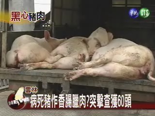 病死豬作香腸臘肉?突擊查獲60頭 | 華視新聞