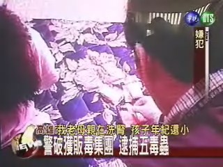 高雄市警破獲販毒集團 逮捕五毒蟲 | 華視新聞