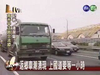 初三國道車潮湧現注意高乘載管制 | 華視新聞