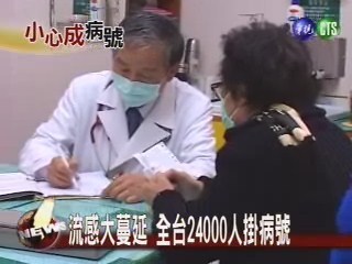 流感大蔓延 全台24000人掛病號 | 華視新聞