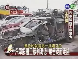 汽車解體工廠 變成銷贓管道 | 華視新聞