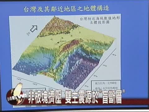 非板塊擠壓 雙主震源於"盲斷層" | 華視新聞