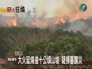 大火延燒逾十公頃山坡 疑掃墓釀災 | 華視新聞