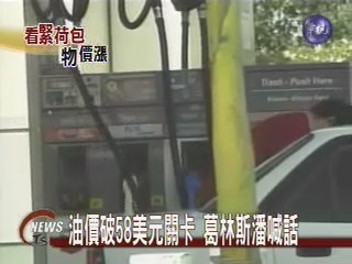 油價破58美元關卡葛林斯潘喊話 | 華視新聞