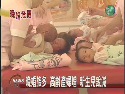 晚婚族多 高齡產婦增 新生兒銳減 | 華視新聞