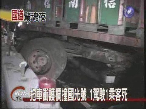 拖車撞國光號兩人當場死亡 | 華視新聞