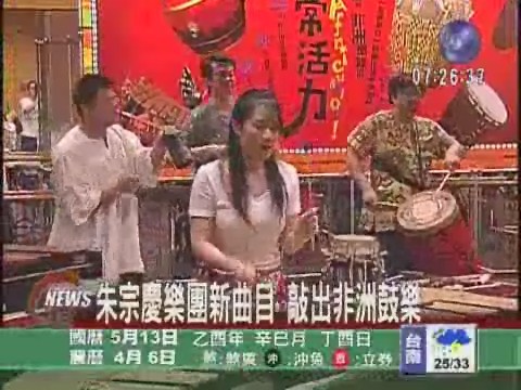 朱宗慶樂團新曲目  敲出非洲鼓樂 | 華視新聞