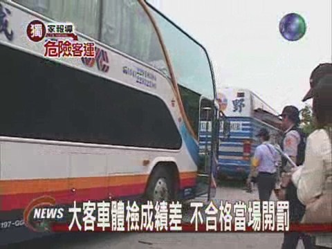 大客車體檢成績差不合格當場開罰 | 華視新聞