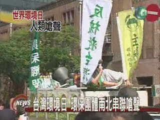 台灣環境日 環保團體南北串聯嗆聲