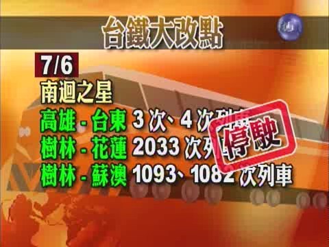 7月6日起 台鐵全線列車時刻表改點 | 華視新聞