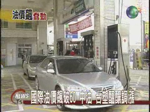 油價飆破60 中油台塑醞釀調漲 | 華視新聞