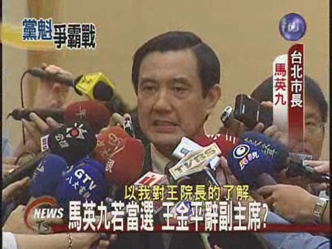 馬英九若當選 王金平辭副主席? | 華視新聞