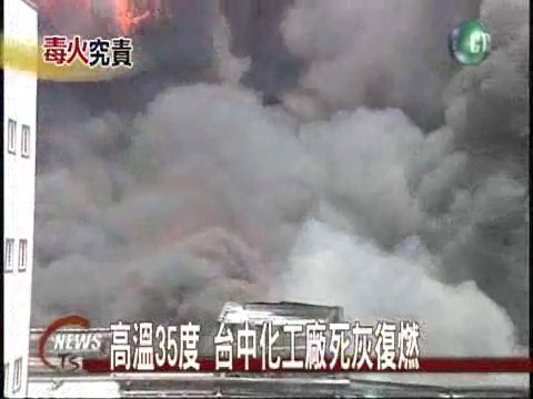 高溫35度 台中化工廠死灰復燃 | 華視新聞