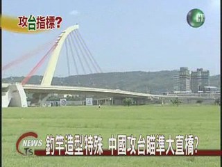 釣竿造型特殊 中國攻台瞄準大直橋?