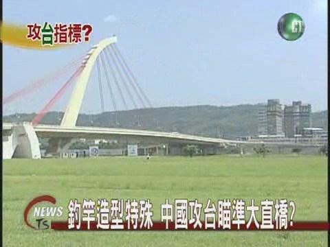 釣竿造型特殊 中國攻台瞄準大直橋? | 華視新聞