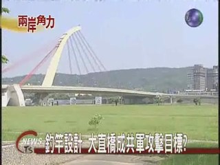 釣竿設計 大直橋成共軍攻擊目標?