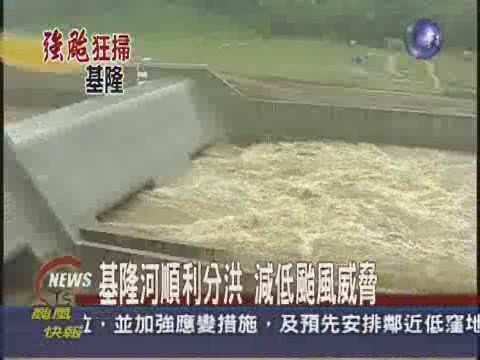 基隆河順利分洪減低颱風威脅 | 華視新聞