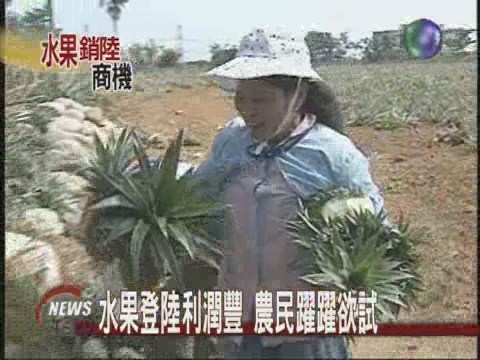 台灣農產輸中  省農會喊話 | 華視新聞
