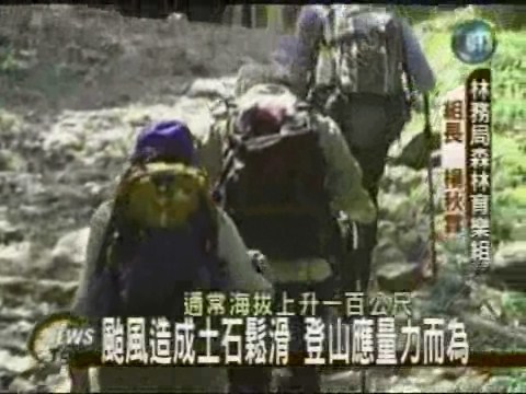 豪雨沖刷土石 登山客應量力而為 | 華視新聞