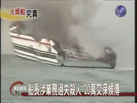船長涉業務過失殺人 20萬交保候傳 | 華視新聞