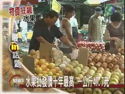 水果批發價十年最高 一公斤47.7元 | 華視新聞
