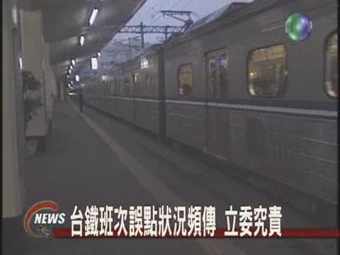 台鐵班次誤點狀況頻傳 立委究責 | 華視新聞