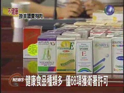 健康食品種類多僅68項獲衛署許可 | 華視新聞