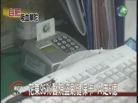 花東95％醫院 盜刷健保卡A數億 | 華視新聞