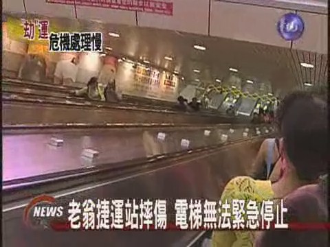 老翁捷運站摔傷站務員反應慢 | 華視新聞
