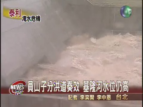 分洪道防洪有道 基隆河水位暴漲 | 華視新聞
