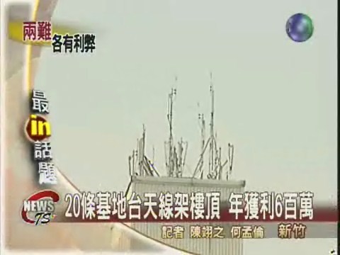 民宅頂樓架設基地台 年收6百萬 | 華視新聞