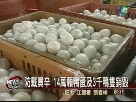 防範戴奧辛毒彰化銷毀鴨蛋 | 華視新聞