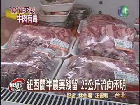 紐國牛肉含農藥恐流入市面 | 華視新聞