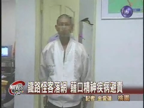鐵路怪客被逮 辯稱精神病脫罪 | 華視新聞