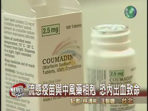 流感疫苗中風藥  兩藥相剋恐致命 | 華視新聞