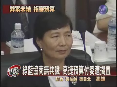 綠藍無共識 高捷預算付委不成 | 華視新聞