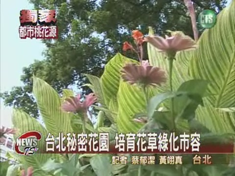 台北秘密花園 行道花草的家 | 華視新聞