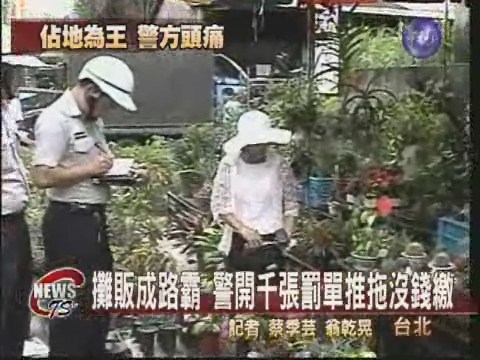 攤販不怕警開單取締難上加難 | 華視新聞