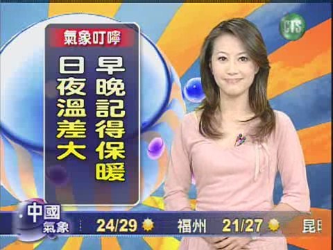 十一月三日華視晚間氣象 | 華視新聞