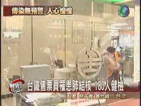 台鐵台北站售票員罹患肺結核 | 華視新聞