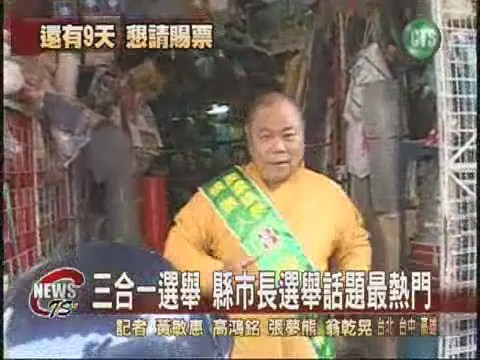 年底三合一 縣市長選舉話題熱 | 華視新聞