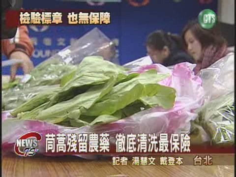 抽檢市售茼蒿  六成殘留農藥 | 華視新聞