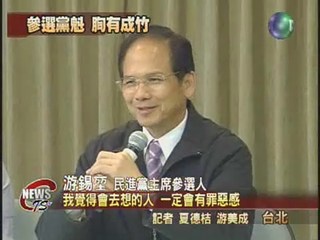 游登記選黨魁 避談2008大選