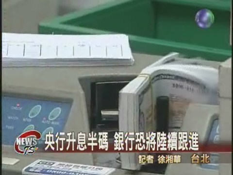 央行升息半碼 年息調為２.２５％ | 華視新聞