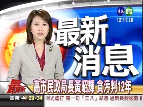 高市民政局長黃昭輝 貪污判12年 | 華視新聞
